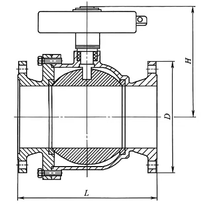 High-pressure floating ball valve